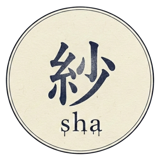 紗 sha